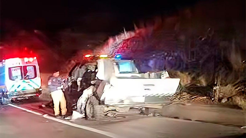 Se registra accidente en la carretera Silao-San Felipe; hay 6 elementos de la FSPE lesionados 