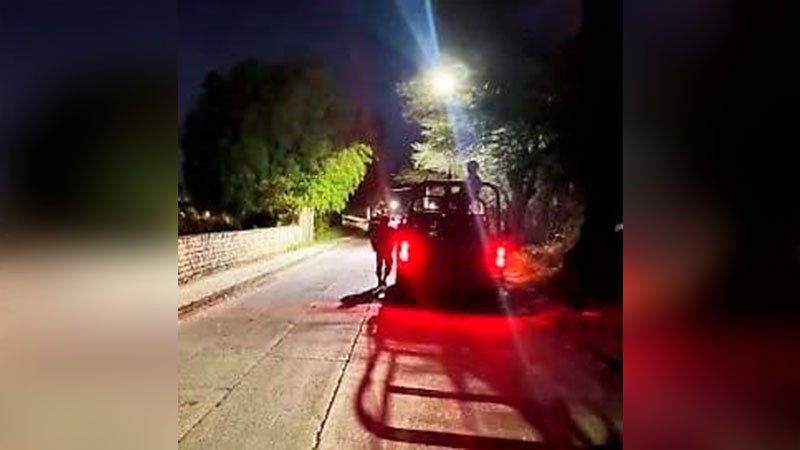 Fuerte despliegue policiaco tras balacera cerca de la Secretaría de Seguridad Pública en Tarimoro, Guanajuato