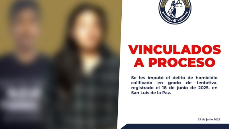 Procesan a pareja por intento de homicidio en San Luis de la Paz, Guanajuato