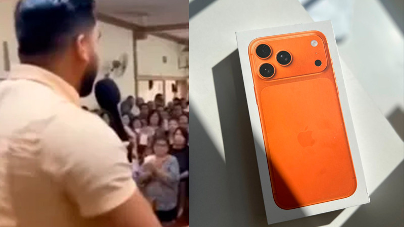 Pastor pide a feligreses que den diezmo para comprarse dos iPhone 17; es 
