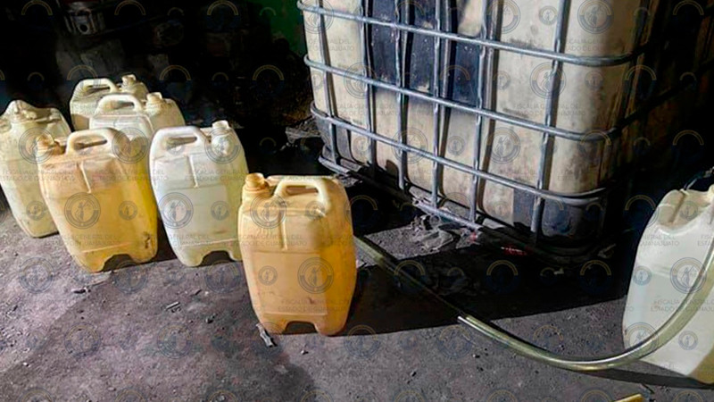 Aseguran hidrocarburo durante cateo en comunidad de Juventino Rosas, Guanajuato