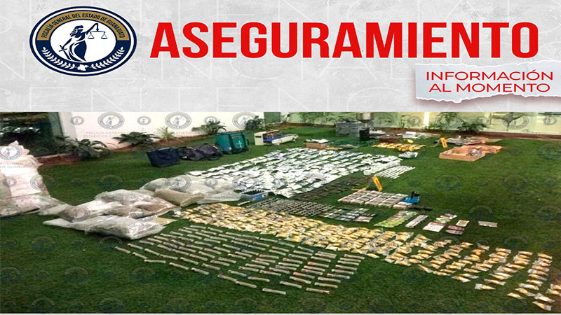 Fiscalía de Guanajuato desarticula centro de distribución de estupefacientes en León