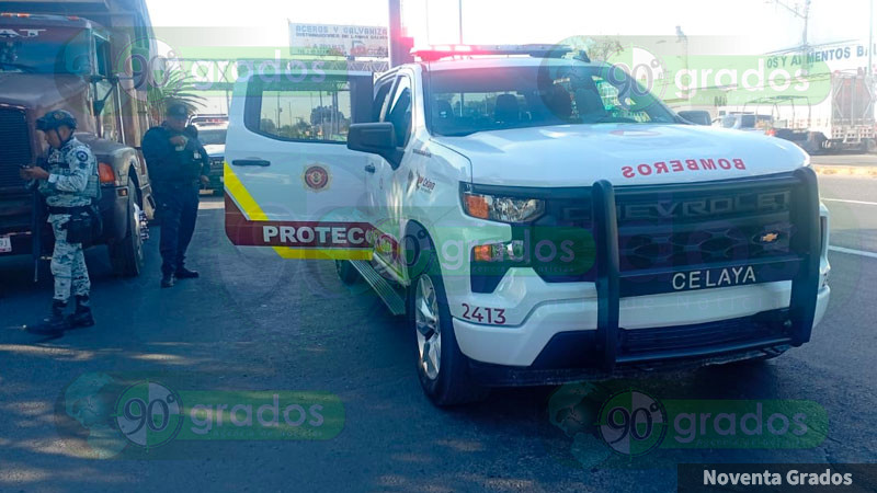 Intentan asaltar a conductor michoacano sobre la Salvatierra-Celaya